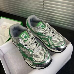 Bottega Veneta Metallic Green Sneakers